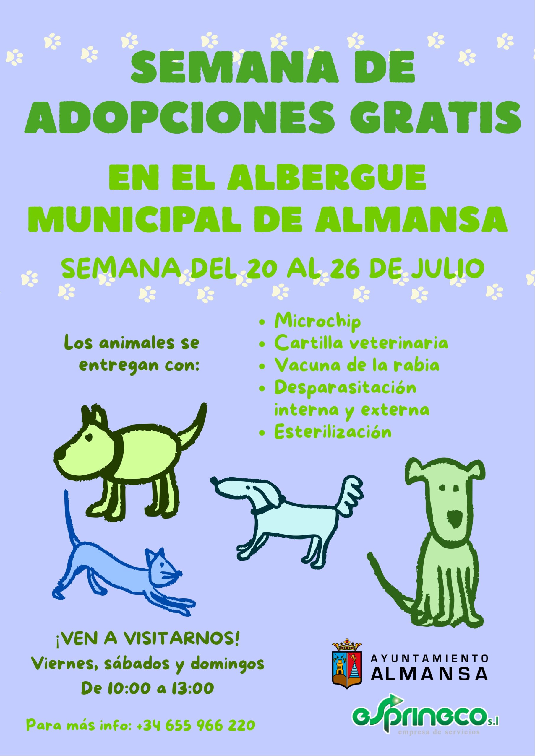 Presentación de la campaña de adopciones gratuitas del Albergue Municipal de Animales de Almansa